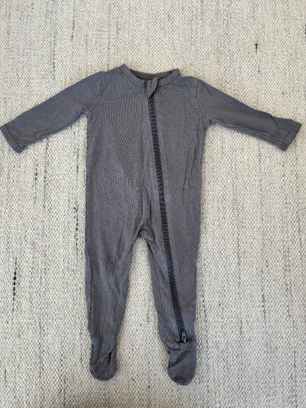 Kyte Baby Charcoal Zippered Footie